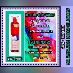 BBW AMOUNG THE CLOUDS BODY SPRAY 8OZ